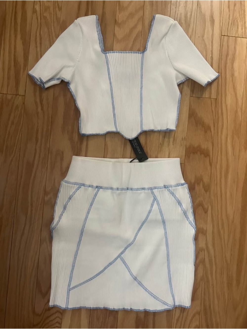 Crop Top + Mini Skirt Co-Ord Set - NWT - Picture 2 of 5